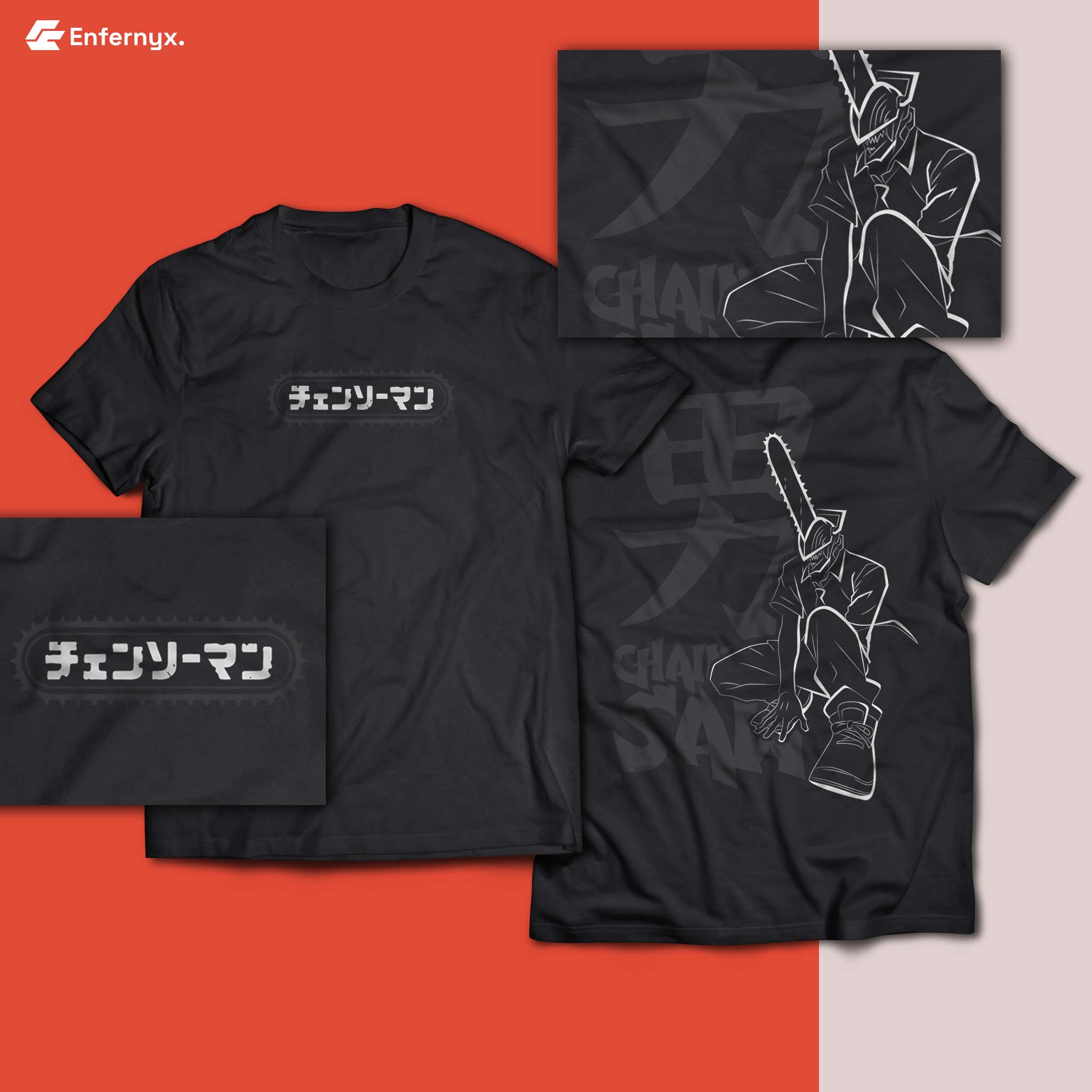 CHAINSAW-MAN INSPIRED T-SHIRT / OVERSIZED T-SHIRT