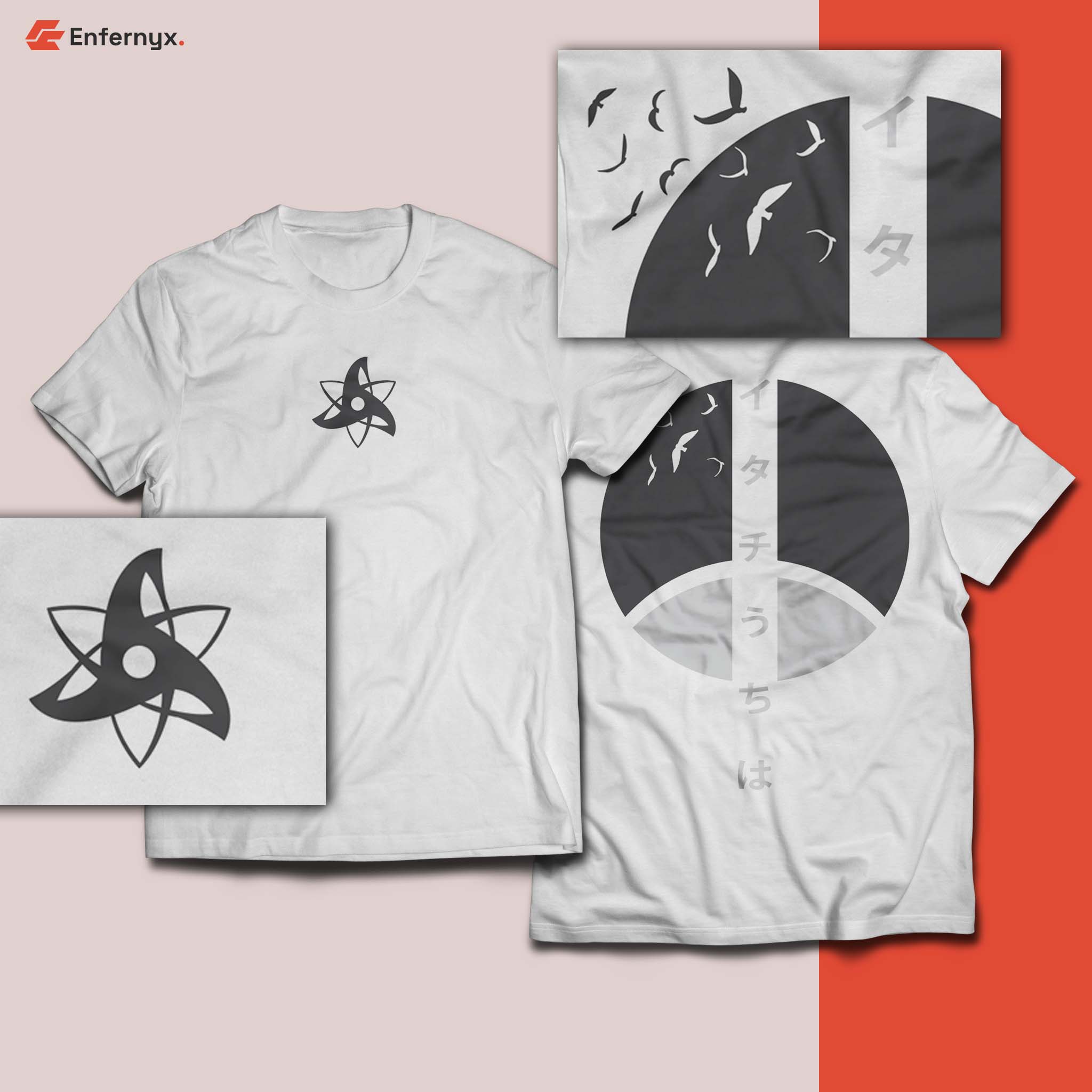 ITACHI INSPIRED T-SHIRT / OVERSIZED T-SHIRT